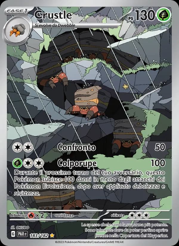 Crustle card in Italian