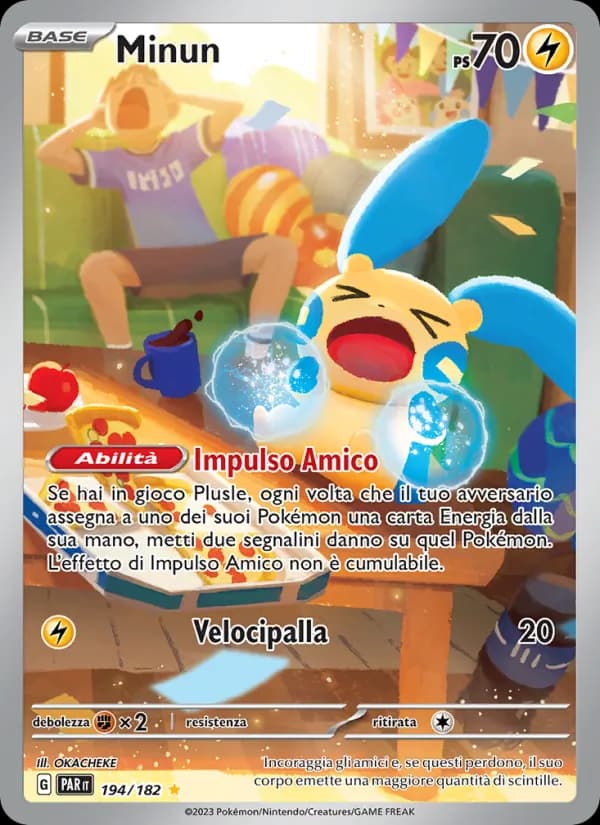 Minun card in Italian