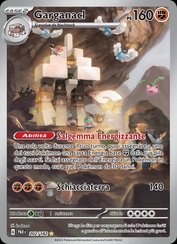 Garganacl card in Italian