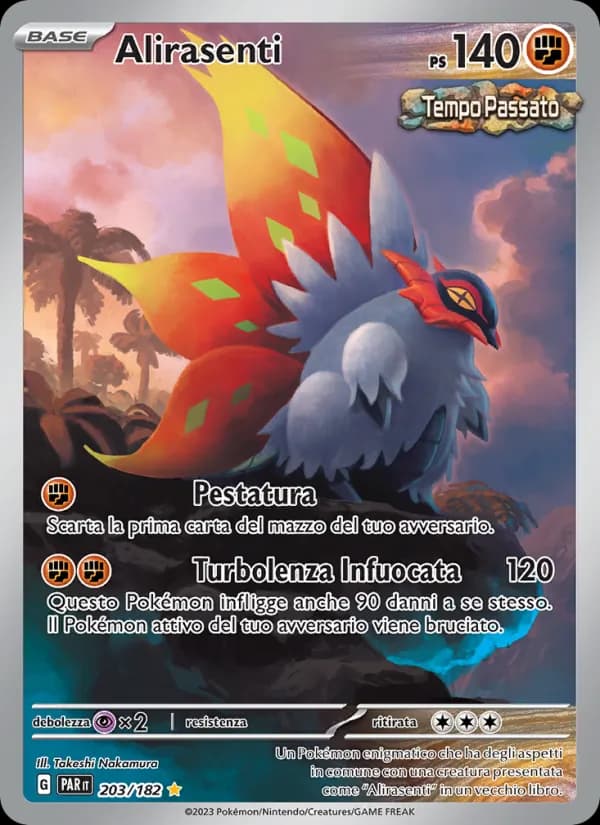 Alirasenti card in Italian
