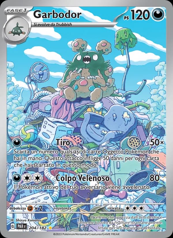 Garbodor card in Italian