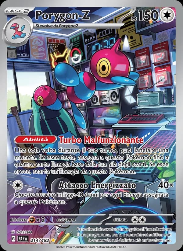Porygon-Z card in Italian