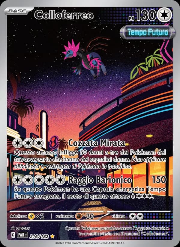 Colloferreo card in Italian