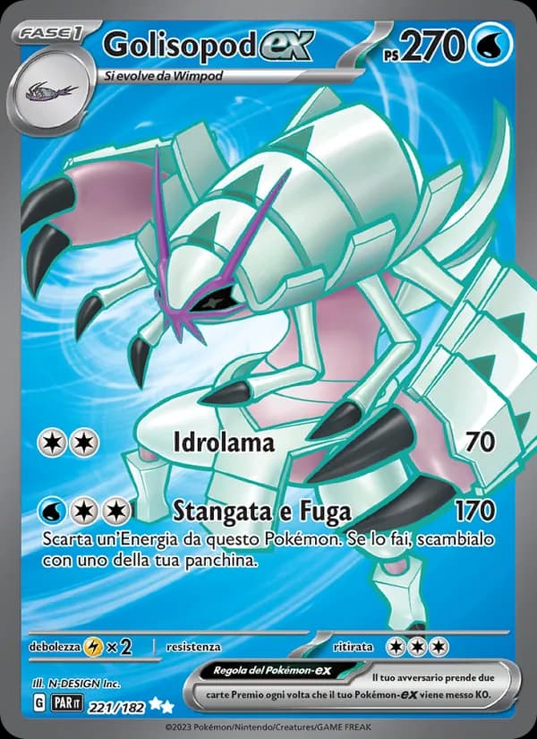 Golisopod-ex card in Italian