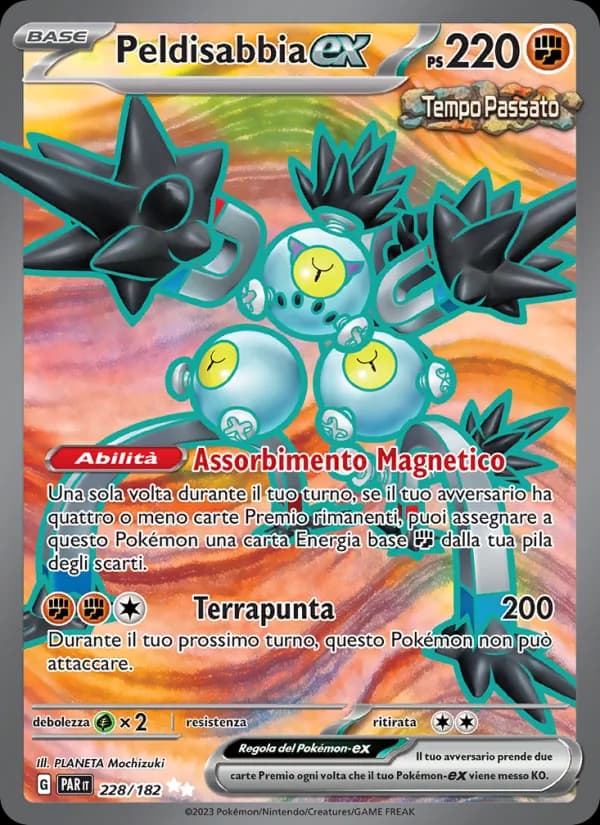Peldisabbia-ex card in Italian