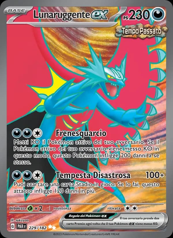 Lunaruggente-ex card in Italian