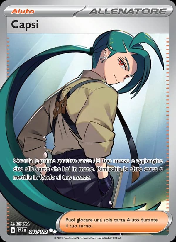 Capsi card in Italian