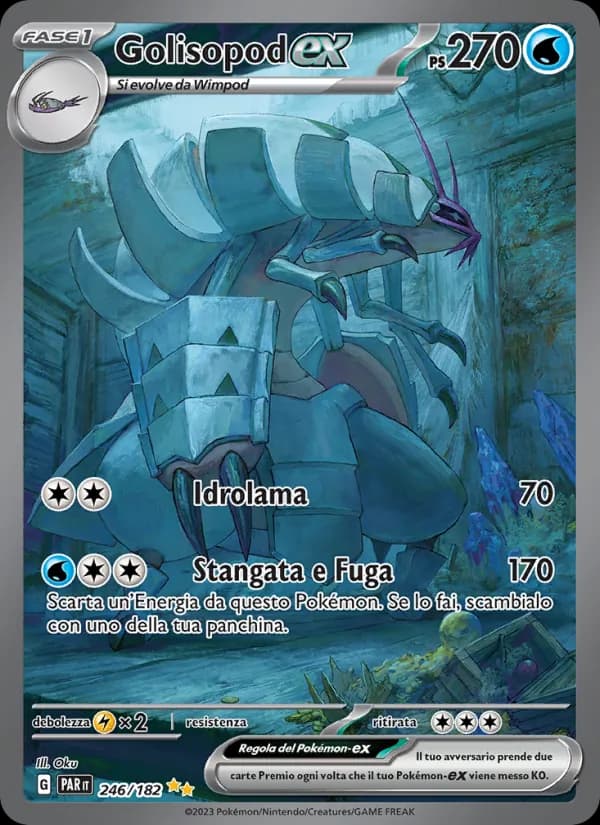 Golisopod-ex card in Italian