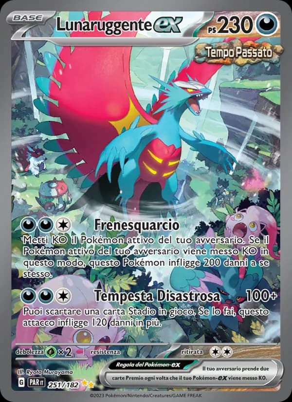 Lunaruggente-ex card in Italian