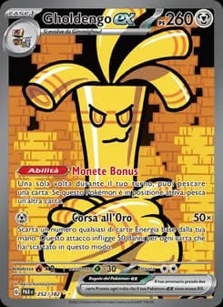 Gholdengo-ex card in Italian