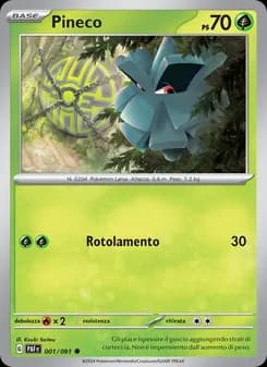 Pineco card in Italian
