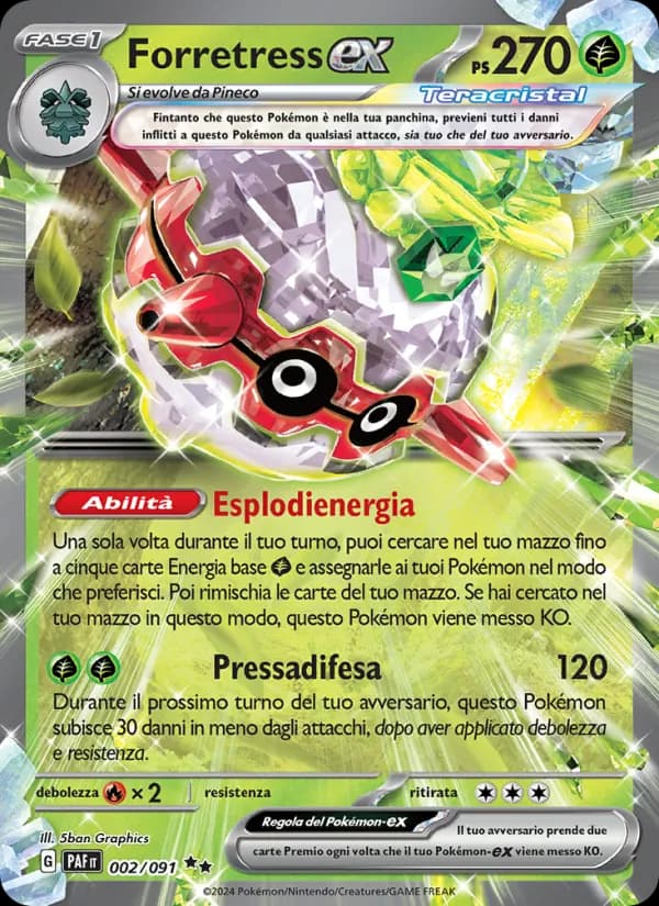 Forretress-ex card in Italian