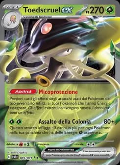 Toedscruel-ex card in Italian