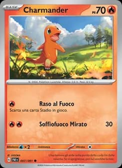 Charmander card in Italian