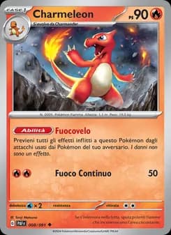 Charmeleon card in Italian