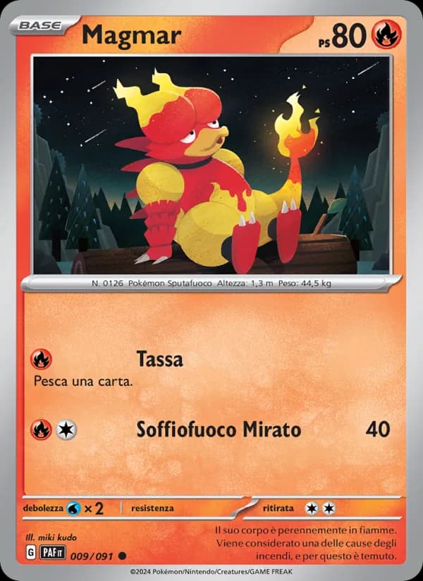 Magmar card in Italian