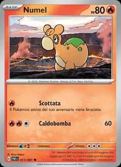 Numel card in Italian