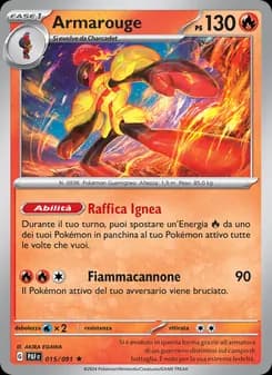 Armarouge card in Italian