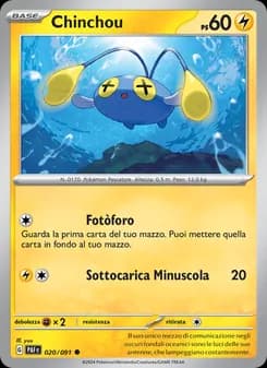Chinchou card in Italian