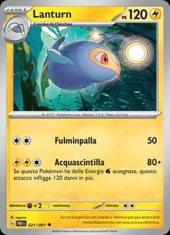 Lanturn card in Italian