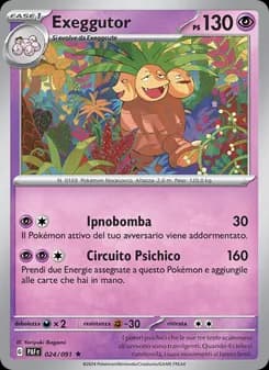 Exeggutor card in Italian