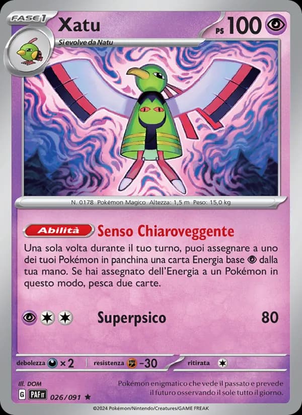 Xatu card in Italian