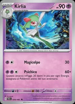 Kirlia card in Italian