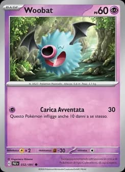 Woobat card in Italian