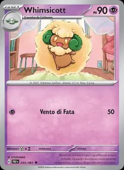 Whimsicott card in Italian