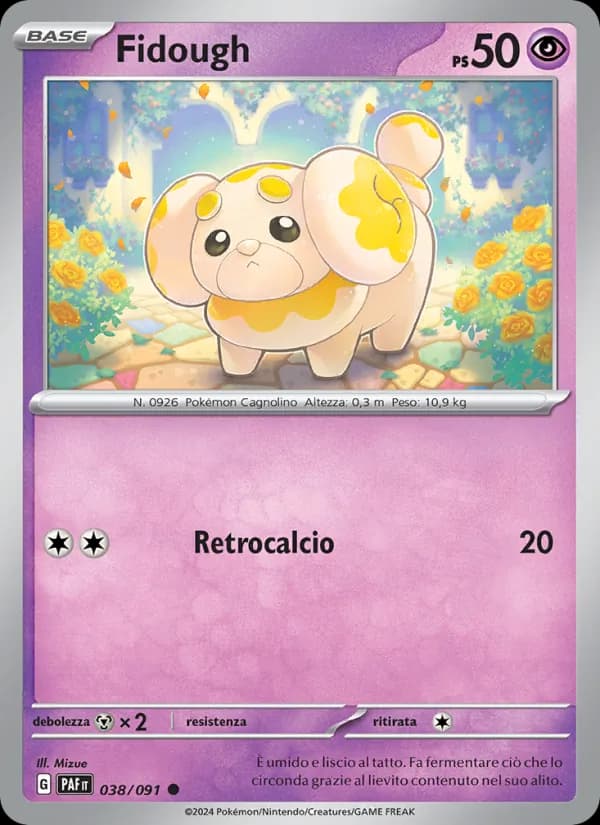 Fidough card in Italian