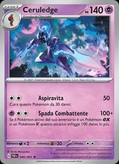 Ceruledge card in Italian