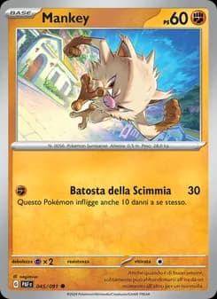 Mankey card in Italian