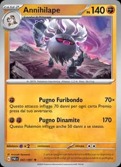 Annihilape card in Italian