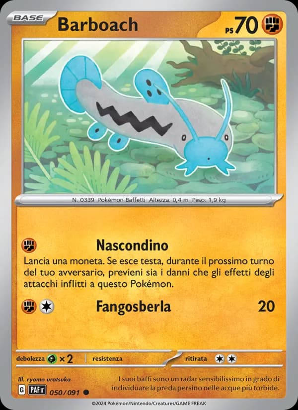 Barboach card in Italian