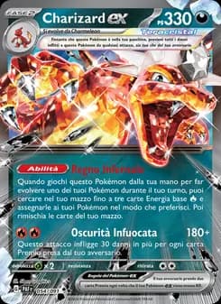 Charizard-ex card in Italian