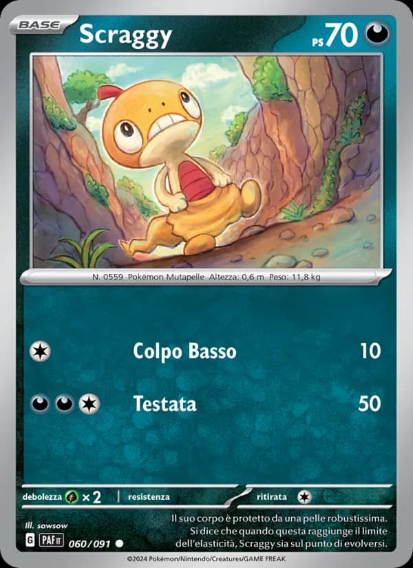 Scraggy card in Italian