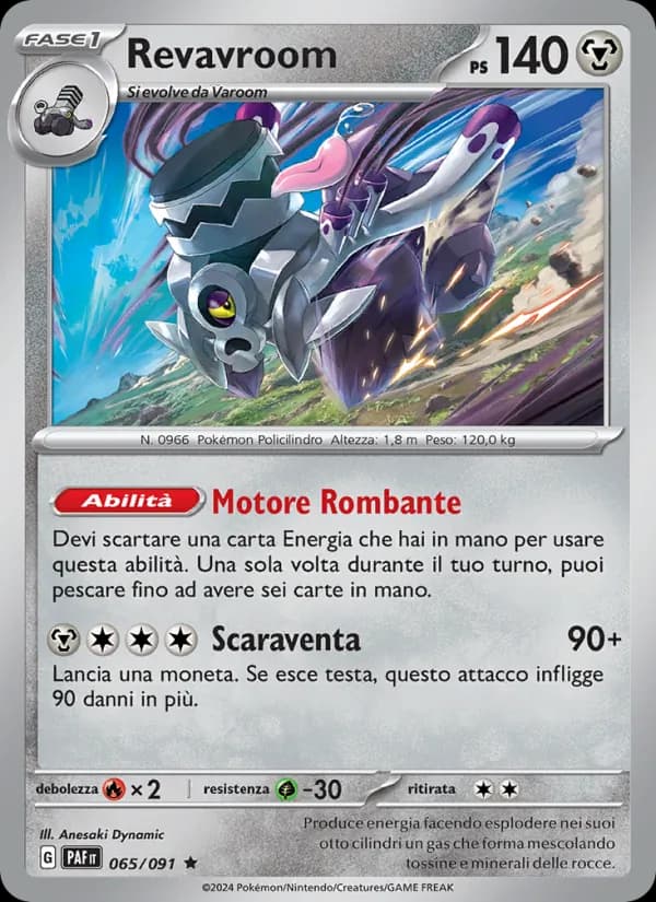 Revavroom card in Italian