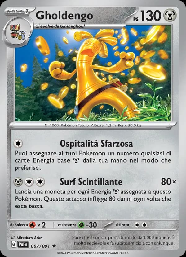 Gholdengo card in Italian