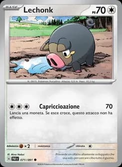 Lechonk card in Italian