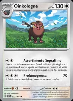 Oinkologne card in Italian