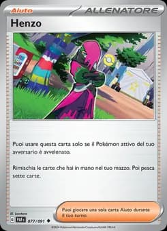 Henzo card in Italian