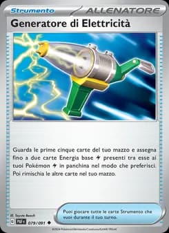 Generatore di Elettricità card in Italian