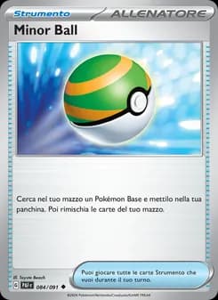 Minor Ball card in Italian