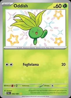 Oddish card in Italian