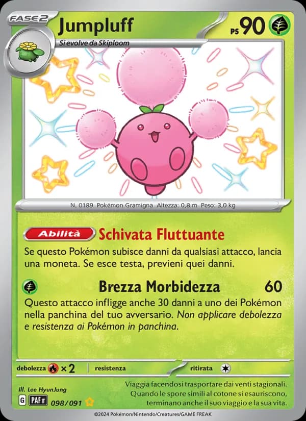 Jumpluff card in Italian