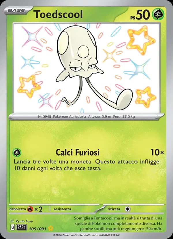Toedscool card in Italian