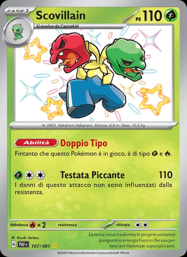 Scovillain card in Italian