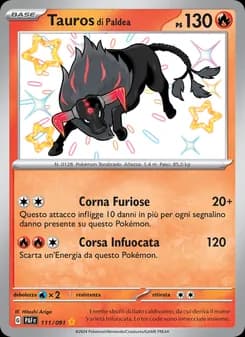 Tauros di Paldea card in Italian
