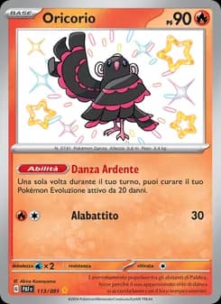 Oricorio card in Italian