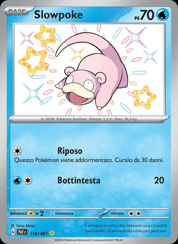 Slowpoke card in Italian